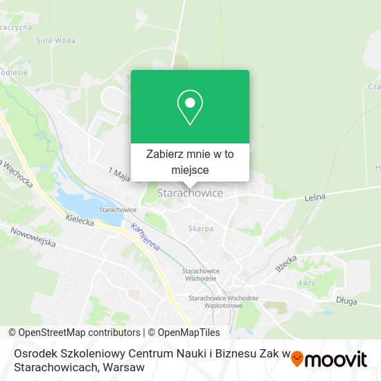 Mapa Osrodek Szkoleniowy Centrum Nauki i Biznesu Zak w Starachowicach