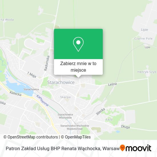 Mapa Patron Zakład Usług BHP Renata Wąchocka