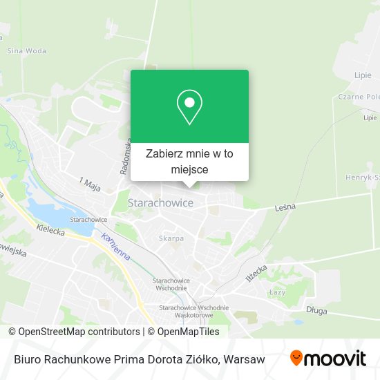 Mapa Biuro Rachunkowe Prima Dorota Ziółko