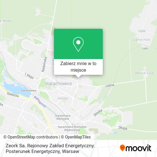 Mapa Zeork Sa. Rejonowy Zakład Energetyczny. Posterunek Energetyczny