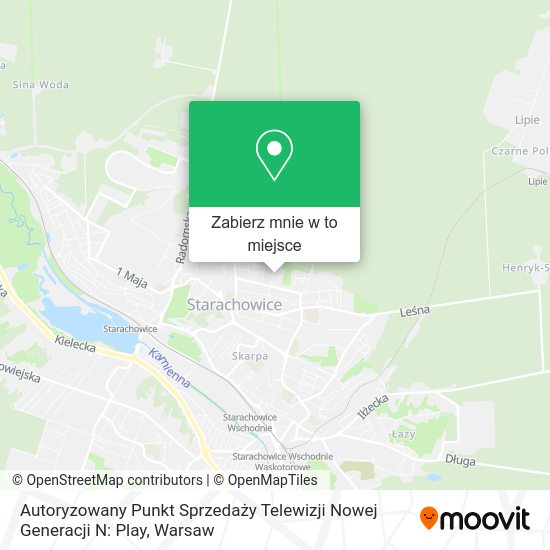 Mapa Autoryzowany Punkt Sprzedaży Telewizji Nowej Generacji N: Play