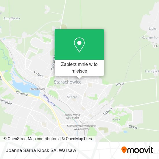 Mapa Joanna Sarna Kiosk SA