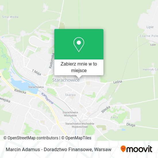 Mapa Marcin Adamus - Doradztwo Finansowe