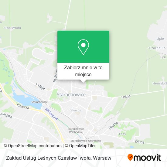 Mapa Zakład Usług Leśnych Czesław Iwoła