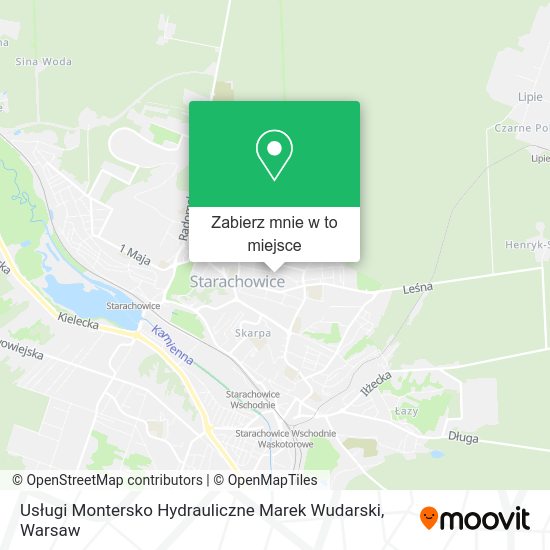 Mapa Usługi Montersko Hydrauliczne Marek Wudarski