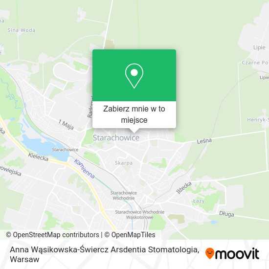 Mapa Anna Wąsikowska-Świercz Arsdentia Stomatologia