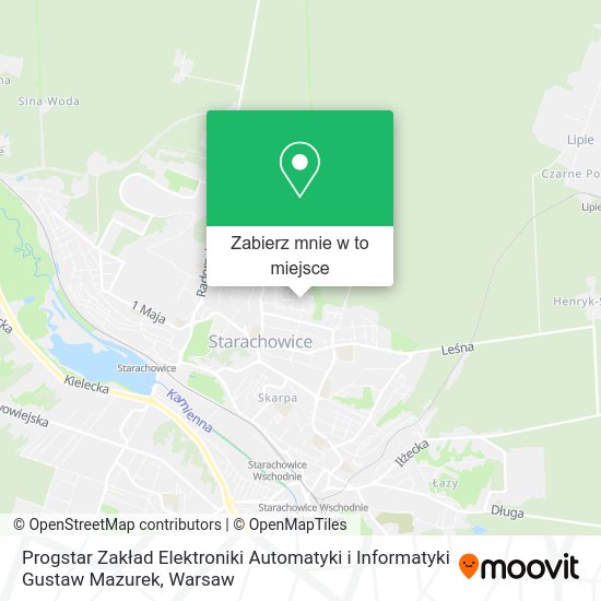 Mapa Progstar Zakład Elektroniki Automatyki i Informatyki Gustaw Mazurek