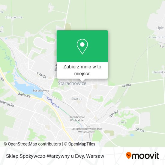 Mapa Sklep Spożywczo-Warzywny u Ewy