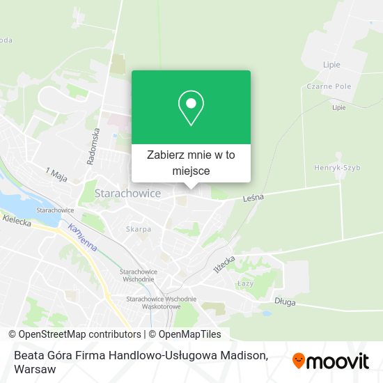 Mapa Beata Góra Firma Handlowo-Usługowa Madison