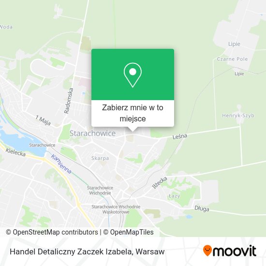 Mapa Handel Detaliczny Zaczek Izabela