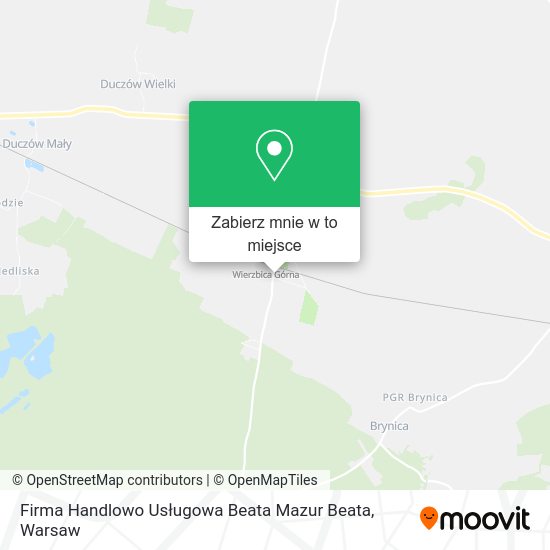 Mapa Firma Handlowo Usługowa Beata Mazur Beata