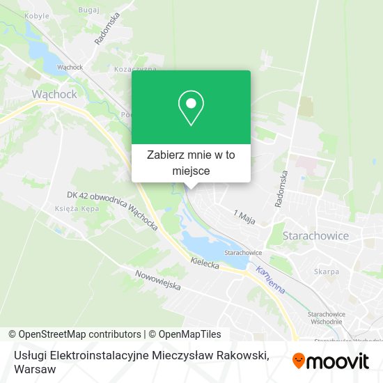 Mapa Usługi Elektroinstalacyjne Mieczysław Rakowski