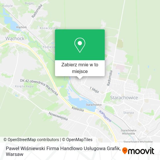 Mapa Paweł Wiśniewski Firma Handlowo Usługowa Grafik