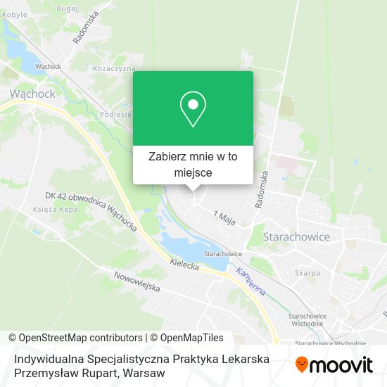 Mapa Indywidualna Specjalistyczna Praktyka Lekarska Przemysław Rupart