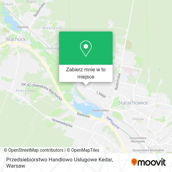 Mapa Przedsiebiorstwo Handlowo Uslugowe Kedar