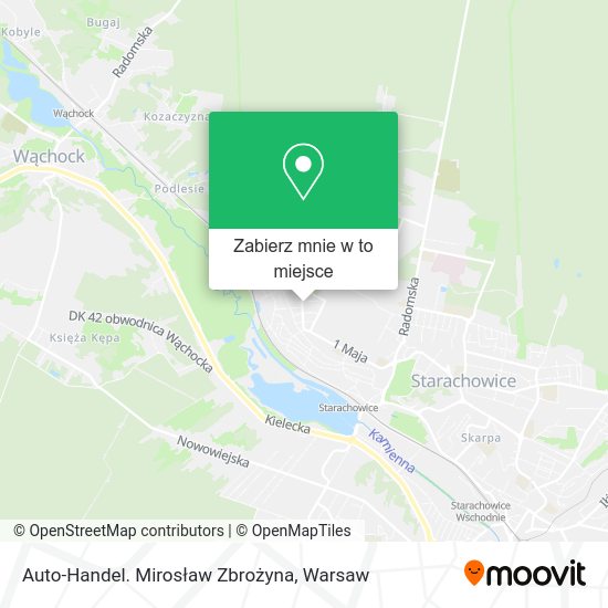 Mapa Auto-Handel. Mirosław Zbrożyna