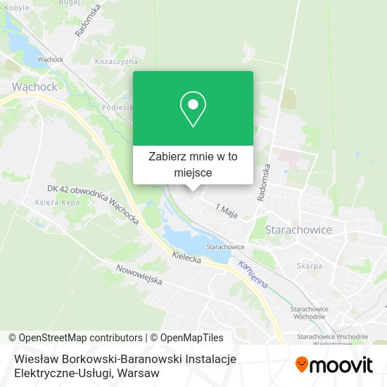 Mapa Wiesław Borkowski-Baranowski Instalacje Elektryczne-Usługi