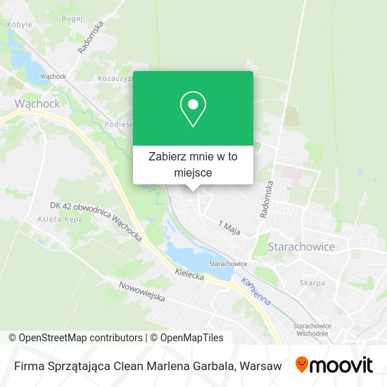 Mapa Firma Sprzątająca Clean Marlena Garbala