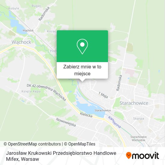 Mapa Jarosław Krukowski Przedsiębiorstwo Handlowe Mifex