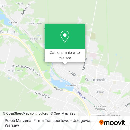 Mapa Połeć Marzena. Firma Transportowo - Usługowa