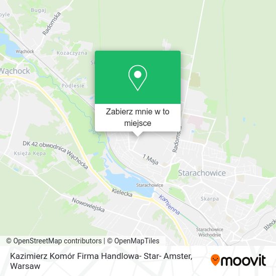 Mapa Kazimierz Komór Firma Handlowa- Star- Amster