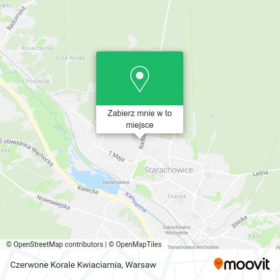 Mapa Czerwone Korale Kwiaciarnia