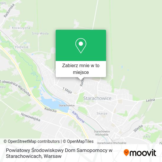 Mapa Powiatowy Środowiskowy Dom Samopomocy w Starachowicach