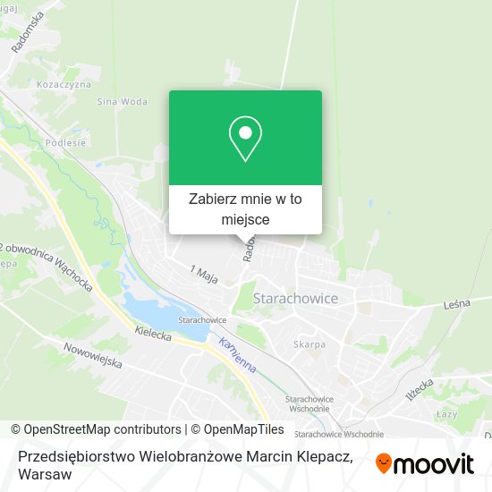 Mapa Przedsiębiorstwo Wielobranżowe Marcin Klepacz