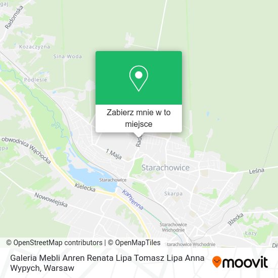 Mapa Galeria Mebli Anren Renata Lipa Tomasz Lipa Anna Wypych