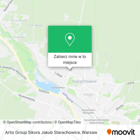 Mapa Artis Group Sikora Jakub Starachowice