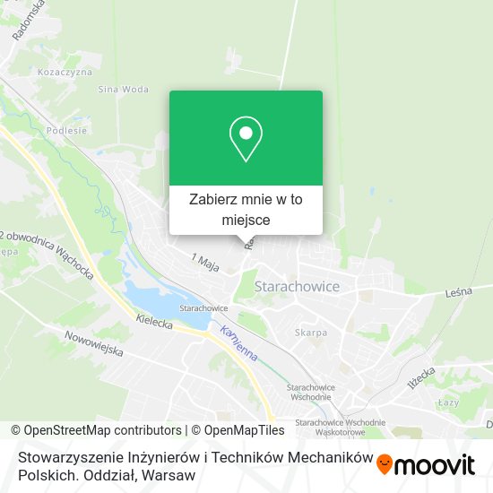 Mapa Stowarzyszenie Inżynierów i Techników Mechaników Polskich. Oddział