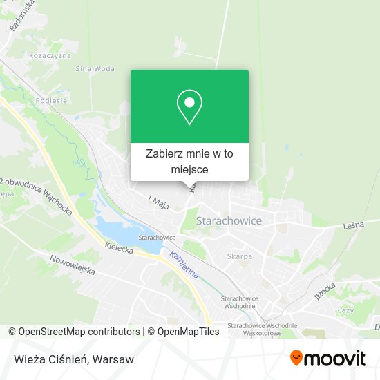 Mapa Wieża Ciśnień