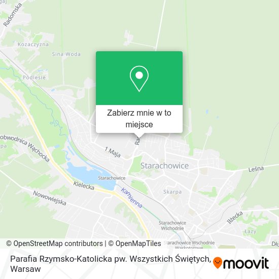 Mapa Parafia Rzymsko-Katolicka pw. Wszystkich Świętych