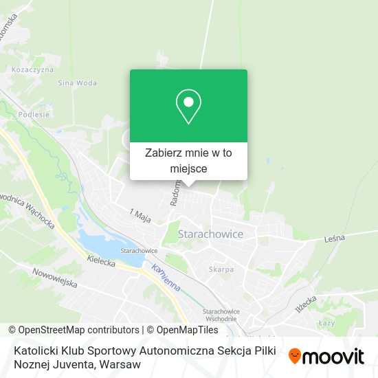 Mapa Katolicki Klub Sportowy Autonomiczna Sekcja Pilki Noznej Juventa