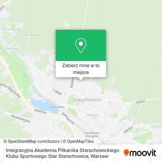 Mapa Integracyjna Akademia Piłkarska Starachowickiego Klubu Sportowego Star Starachowice