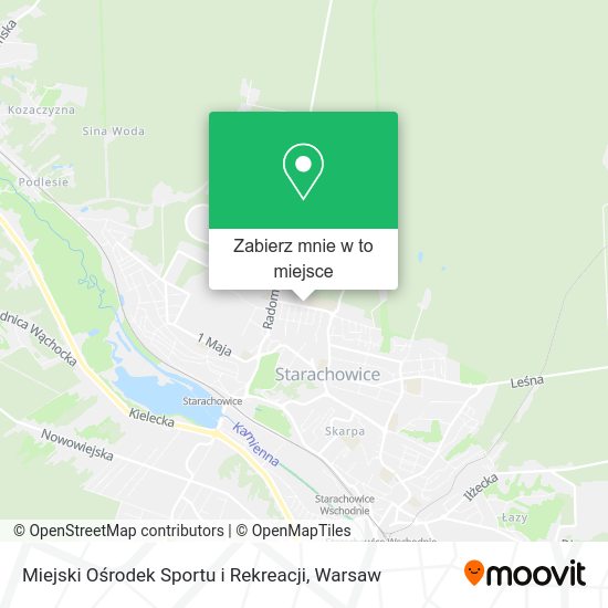 Mapa Miejski Ośrodek Sportu i Rekreacji