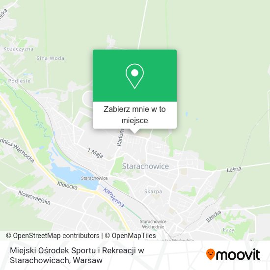 Mapa Miejski Ośrodek Sportu i Rekreacji w Starachowicach