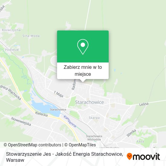 Mapa Stowarzyszenie Jes - Jakość Energia Starachowice