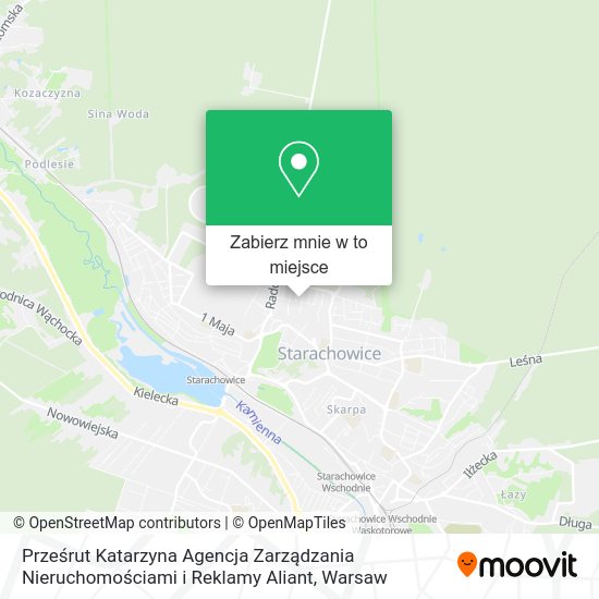 Mapa Prześrut Katarzyna Agencja Zarządzania Nieruchomościami i Reklamy Aliant