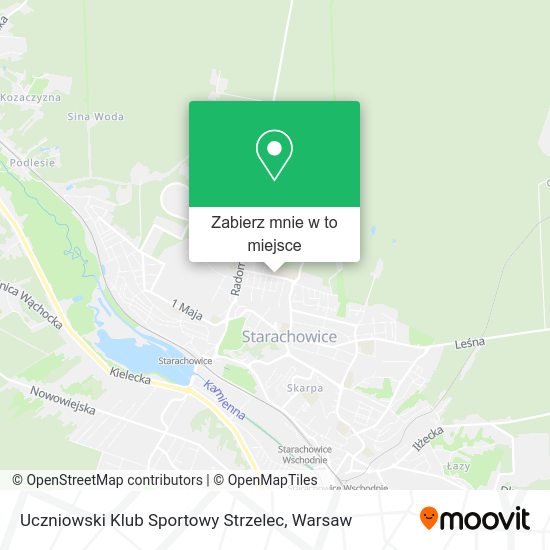 Mapa Uczniowski Klub Sportowy Strzelec