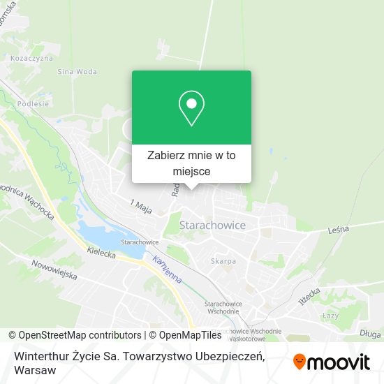 Mapa Winterthur Życie Sa. Towarzystwo Ubezpieczeń