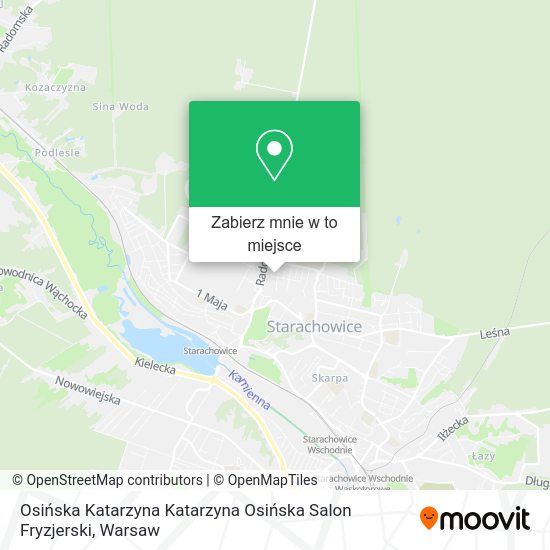 Mapa Osińska Katarzyna Katarzyna Osińska Salon Fryzjerski