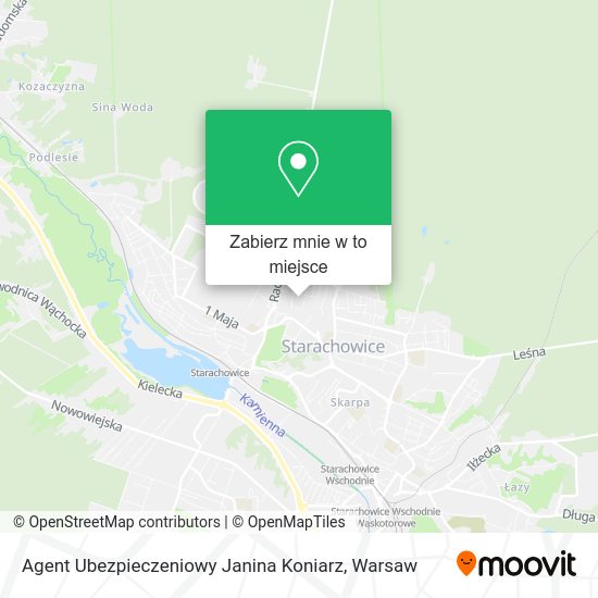 Mapa Agent Ubezpieczeniowy Janina Koniarz