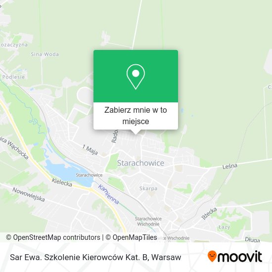 Mapa Sar Ewa. Szkolenie Kierowców Kat. B