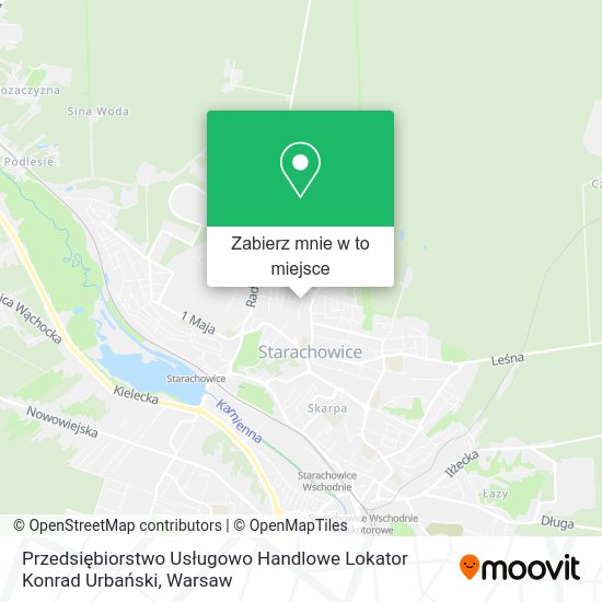 Mapa Przedsiębiorstwo Usługowo Handlowe Lokator Konrad Urbański