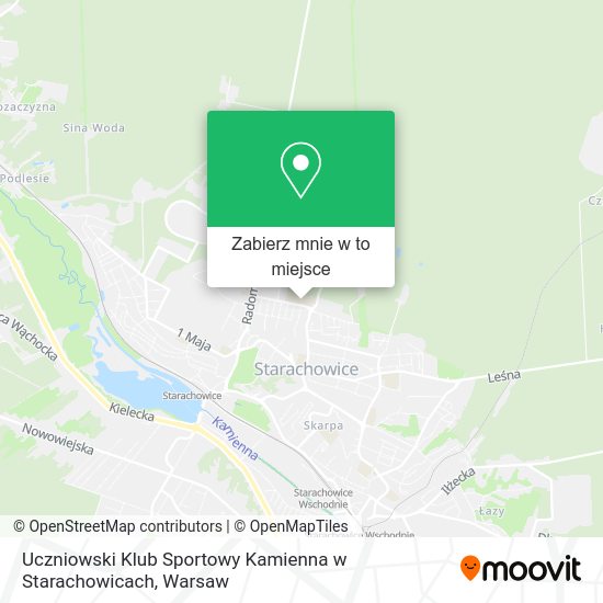 Mapa Uczniowski Klub Sportowy Kamienna w Starachowicach