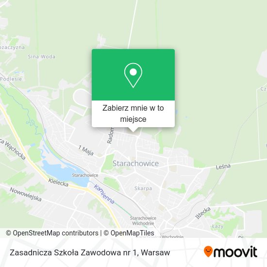 Mapa Zasadnicza Szkoła Zawodowa nr 1