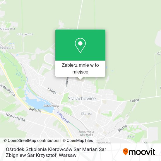 Mapa Ośrodek Szkolenia Kierowców Sar Marian Sar Zbigniew Sar Krzysztof