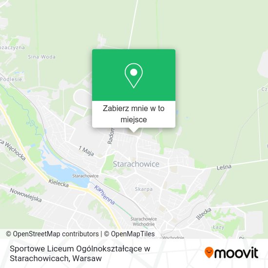 Mapa Sportowe Liceum Ogólnokształcące w Starachowicach