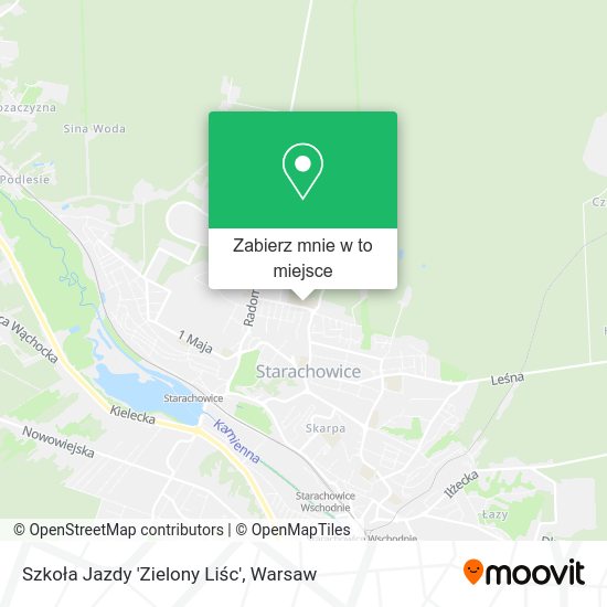 Mapa Szkoła Jazdy 'Zielony Liśc'